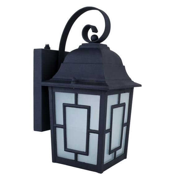 Whitfield 1-Light Black Wall Lantern