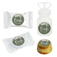 thumbnail image 4 of Koyal Wholeslae Sage Green|Cream Floral Blossoms Wedding, Chocolate Drop Stickers Trio, Bride to Be, 216-Pk, 4 of 4