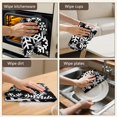 thumbnail image 5 of 6 Pcs Funny Kitchen Towels,Black Christmas Snowflake Pattern Microfiber Dish Towels,Kitchen Tea Towels,Kitchen Towel Set (18" X 26"), 5 of 7