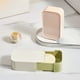 thumbnail image 1 of Caja de jabón portátil con drenaje - Recipiente de jabón de viaje a prueba de fugas, diseño de boca abierta, gran capacidad, verde claro/beige, 1 of 6