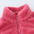thumbnail image 3 of Kiijoy Toddler Girls Fleece Zip Up Vest Fall Winter Solid Sleeveless Outerwear, Sizes 3-4, 3 of 5