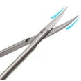 thumbnail image 3 of Tijeras para cutículas, tijeras para uñas para cejas, pestañas, nariz, pelo, barba, piel seca, tijera para el pelo con flecha curva, 3 of 5