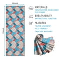 thumbnail image 2 of Blue Red Checkered Pattern Hot Yoga Mat Towel Non Slip for Hot Yoga - Quick-Drying Yoga Mat Cover with 4 Corner Pockets with Travel Bag - Hot Yoga Towel Non Slip Grip Moisture Wicking Sweat 70"x26", 2 of 6