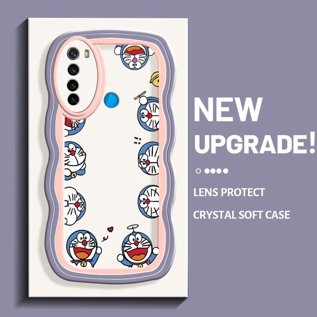 Funda para teléfono Xiaomi Redmi Note 8T Note 9t Note 4a1 funda para teléfono Doraemon HP funda blanda a prueba de golpes funda colorida borde de onda gato transparente cámara funda creativa funda pro