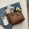 thumbnail image 4 of Bolsas de playa tejidas para mujer, Bolso de piscina de verano de gran capacidad para dama con lindo colgante, 4 of 9