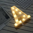 thumbnail image 2 of Magik Light up Letter LED Alphabet Number Symbol Plastic Battery Operated Party Sign Wedding Festival Stand Decoration (Letter A), 2 of 2