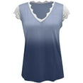 thumbnail image 3 of Women's Slim Knit Sleeveless Casual Printing Basic Ribbed Tank Vest Tops, 3 of 4
