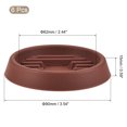 thumbnail image 2 of Uxcell 3.5" Plastic Round Waved Base Plant Pot Saucer Drip Tray, Red 6 Pack, 2 of 5