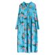 thumbnail image 5 of Vestido de manga larga vintage para mujer con bolsillos Vestido informal suelto estampado MABOTO Vestido, 5 of 7