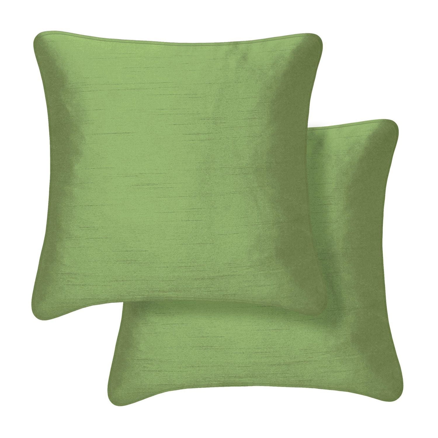 Faux Silk Decorative Cushions -Two Pack