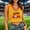 Gold, variant on HaCpiu Women's V Neck Crop Tank Top, Sleeveless Summer Casual Vest Jersey for Argentina, Brazil, USA, Spain, Haiti, Canada, Mexico Soccer Fans, Orange XL