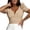 Khaki, variant on Sngxgn Womens Lightweight Short Sleeve V-Neck T-Shirt(Black,L)