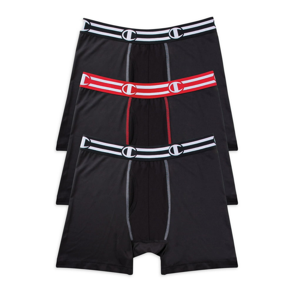 Champion Champion Men's Athletics Tech Performance Boxer Briefs, 3