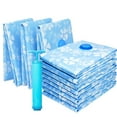 thumbnail image 2 of Set of 11 Vacuum Compression Storage Bag with Manual Pump for Down Jacket Reusable Quilt Organizer Save Space Waterproof, 2 of 7