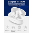 thumbnail image 3 of MINSUI-E310 True Wireless Earbuds, Bluetooth 5.3 TWS Headphones with 13mm Drivers, AI Noise Reduction Mic, Up to 20H Battery with Case, USB-C Charging, IPX4 Water Resistant, Touch Control, White, 3 of 4