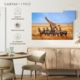 thumbnail image 5 of Elephant Stock African Zebras And Giraffe Wall Art - Horizontal Canvas Wall Art - Living Room Wall Decor - Photography Animal Canvas - Orange And Brown Decor - 24" x 16", 5 of 8