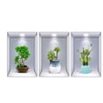 thumbnail image 2 of ¡Aprovecha!, Calcomanías con efecto de plantas en macetas para pasillos, escaleras, pintura decorativa, mural de plantas y flores para pared de hotel y restaurante Akmoler, 2 of 3