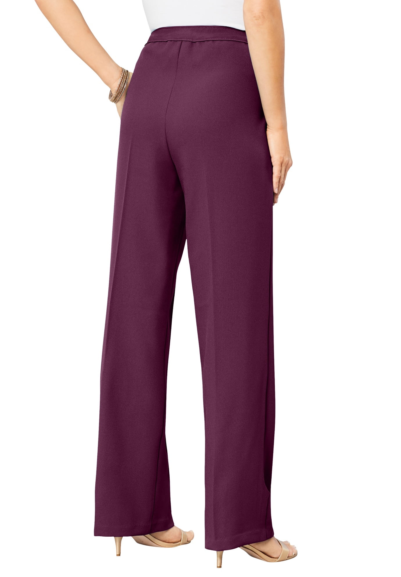 Plus Size Wide-Leg Bend Over Pant - 32 