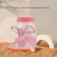 thumbnail image 2 of 24 x Baby bottle mini baby bottle 4x9cm rhinestone pink bear gift favor baby girl baby baptism, 2 of 8