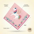 thumbnail image 2 of Amscan Enchanted Unicorn Birthday Lunch Napkins, 6.5 in, 48 Count, 2 of 6