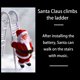 thumbnail image 5 of Juguete de escalada eléctrico Figura de muñeca de Papá Noel Adorno de Navidad con música, Escalera de escalada Inevent FN000041-02B, 5 of 7