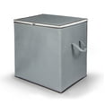 thumbnail image 1 of PRETXORVE Non-woven Zipper Storage Moving Quilt Storage Basket Travel Large-capacity Storage, 1 of 6