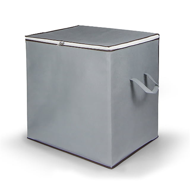 PRETXORVE Non-woven Zipper Storage Moving Quilt Storage Basket Travel Large-capacity Storage