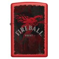thumbnail image 2 of Zippo Fireball Dragon Logo Red Matte Pocket Lighter, 2 of 6