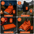 thumbnail image 2 of Emergency Sleeping Bag 3-Pack – Ultra-Lightweight, Thermal Insulated, Waterproof, 84" x 36" – Essential Survival Gear for Outdoor, Hiking, CampingA, 2 of 7