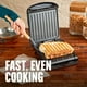 thumbnail image 4 of Parrilla eléctrica interior para 2 porciones George Foreman Black GRS040B, 4 of 7