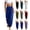 40# Blue, variant on Women's Summer Harem Pants Casual Elastic Waist Flowy Loose Fit Yoga Pants Drawstring Lightweight Loungewear Jogger Pants Black L