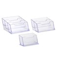 thumbnail image 1 of Miangastore Transparent Storage Box for Cards Rectangular 3Pcs 9.1x4.1in, 1 of 8