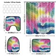 thumbnail image 3 of RMDQTR Shower Curtain and Rug Sets 4pcs Bathroom Sets Includes 12 Free Hooks 66" x 72" Colorful Coastal Paradise Design, 3 of 8