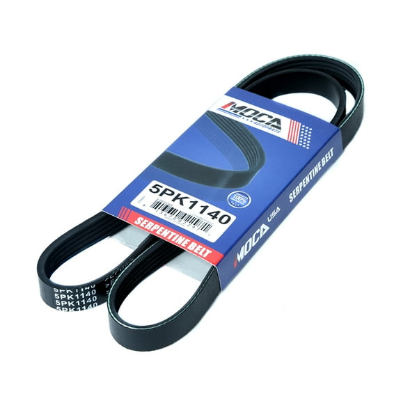 MOCA AUTOPARTS 5PK1140 Serpentine Belt for 11-07 Audi A6 Quattro V8 4.2L & 10-07 Audi A8 Quattro V8 4.2L & 13-09 Honda FIT L4 1.5L & 13 Honda FIT L4 1.5L