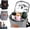 Gray, variant on Insulated 4-Compartment Drink Carrier Bag, Portable Tumbler & Water Bottle Holder with Adjustable Strap, Family-Size Beverage Caddy Tote for Coffee, Travel, Picnics & Outings (Gray)
