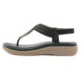 thumbnail image 5 of kamemir Women's Sandals Womens Espadrilles Wedges Sandals Heels Open Toe Tie Lace Up Platform Ankle Strap Summer Dress Shoes(Black,6), 5 of 6