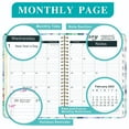 WZXPWT 2025 Planner A5, Monthly Calendar Book with Separating Pages