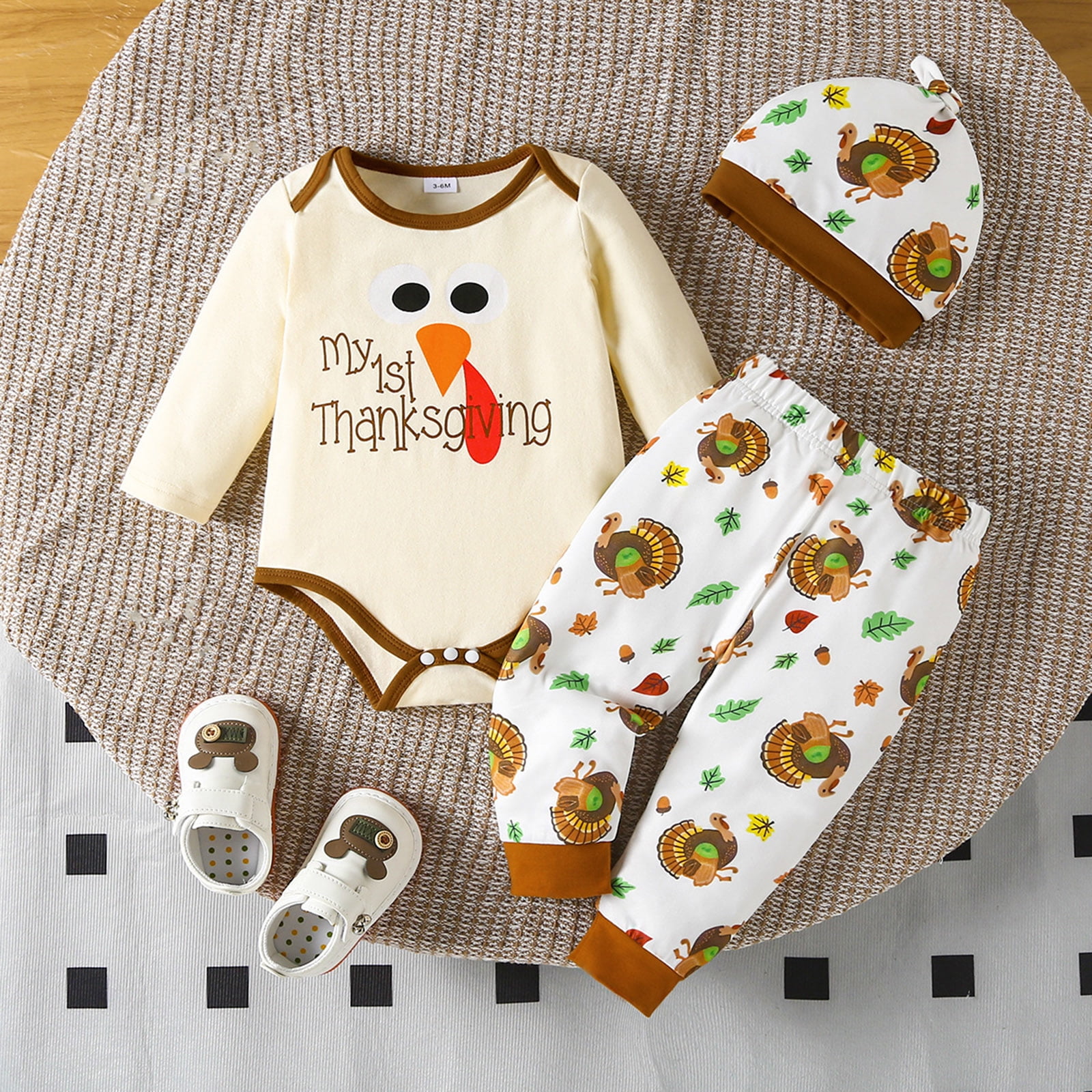 Curenmufel Christmas Baby Boy Dress Outfit Newborn Outfit T-Shirt Romper  Top and Pants Sets Baby Coming Home Hospital Clothes Summer Clothing 0 3 6  9 12 18 24 Months (Beige,0-3 Months) - Walmart.com