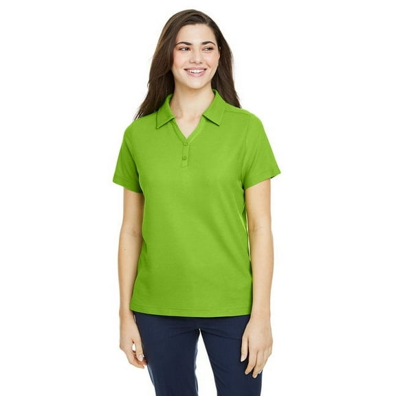 CORE365 CE112W Women's Fusion ChromaSoftâ„¢ Pique Polo-Acid Green-2XL