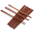 thumbnail image 3 of 10 pares de palillos reutilizables, aptos para lavavajillas, largos, de madera, chinos para ollas calientes., 3 of 8
