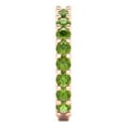 thumbnail image 4 of 1.44 ctw Wedding Band for Women - 14K Rose Gold Natural Peridot Stackable Eternity Ring, 4 of 6