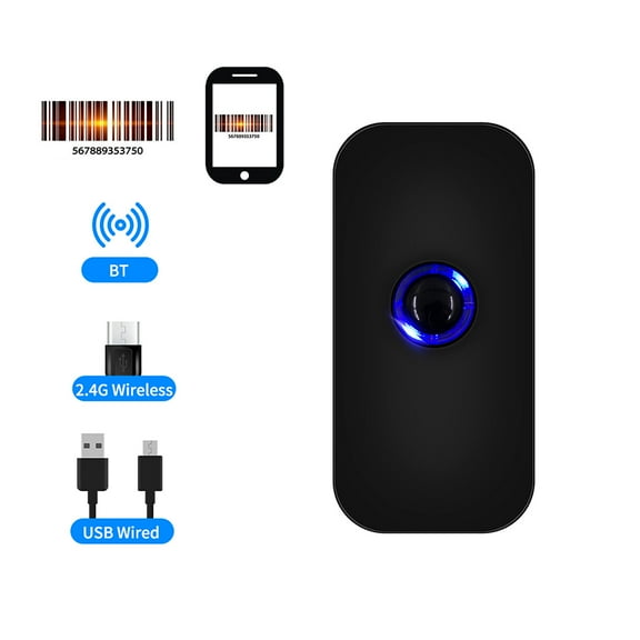 Barcode Scanner,3-in-1 Scanner 1d Compatible With Usb Wired Compatible Code Support Bt With Windows Android Scanner 1d Bar 1d Bar Code Windows Android Ios Handheld 3-in-1 Scanner Hxber Huiop