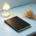thumbnail image 4 of Zhenhongyql A5 Leather Notebook Journal Lined Notebook With Ribbon Bookmark 200 Pages 100gsm Thick Paper Hardcover Writing Notebook For Work School, 4 of 4