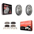 thumbnail image 1 of Transit Auto Front Coated Disc Brake Rotors and Semi-Metallic Pads Kit for Car Chevrolet Cobalt Pontiac G5 KGF-100045, 1 of 11