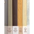 thumbnail image 6 of Farmhouse Yellow Brown Sheer Curtains 84 Inch Length 2 Panels Set, Retro Vintage Wood Voile Window Treatment Rod Pocket Curtains Sheers Drapes for Bedroom/Living Room/Kitchen 52"x84"x2, 6 of 7
