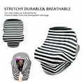 thumbnail image 4 of Belle On The Go 6 in 1 Multi Use Cover Striped High Chair Car Seat Nursing Wrap, 4 of 4
