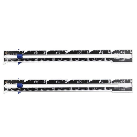Zmeidao Sewing Measuring Tool Sliding Gauge Stainless Steel Quilting Ruler for Knitting Crafting Sewing Beginner Hemming Measuring