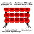 thumbnail image 3 of 15 Bin Storage Rack Organizer- Durable Carbon Steel with Stackable Plastic Drawers for Tools Hardware Crafts Office Supplies More by Stalwart, 3 of 6