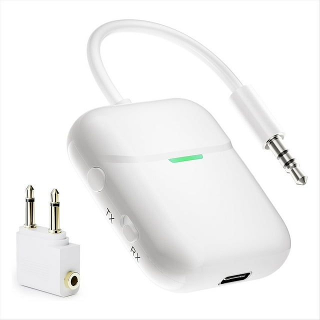 Transmisor y Receptor de Audio Inalámbrico Bluetooth, Adaptador Bluetooth para Todos los Conectores de 3,5 mm