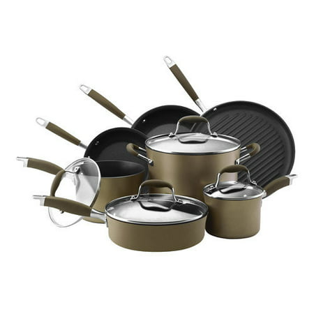 Anolon Advanced Bronze Hard-Anodized Nonstick 11-Piece Cookware Set -